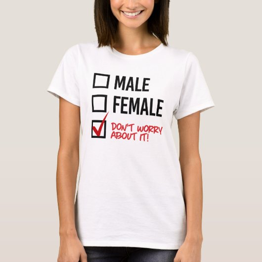 私の性別を気にしないで – - LGBTQ Rights Tシャツ (正面)