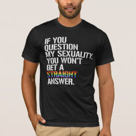 私の性的指向に疑問を持ったら Tシャツ