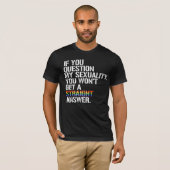 私の性的指向に疑問を持ったら Tシャツ (正面フル)