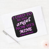 私の恋しく思パパウィンドウのシール スクエアシール (封筒)