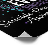 私の恋しく思友人は毎日独身の自殺を防ぐ ポスター (角)