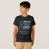 私の恋しく思友人は毎日独身の自殺を防ぐ Tシャツ (正面フル)