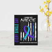 私の恋しく思姪の自殺認識度防止アメリ カード (黄色い花)