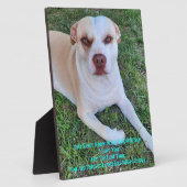 私の恋しく思子犬の フォトプラーク (側面)