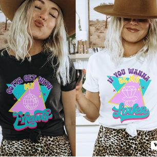 私の恋人になりたい 面白いレトロ90年代 バチェロレッテ Tシャツ