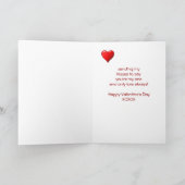 私の恋人のためにアライグマはバレンタインに接吻します シーズンカード (内部)