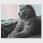 私の恋人のルーターが子猫を救った ラッピングペーパー (フラット)