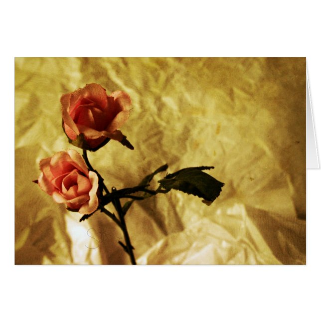 私の恋人カードのための花 (正面横)