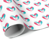 私の恋人。私はあなたを愛している。ハッピーバレンタインデー。 ラッピングペーパー (ロールコーナー)