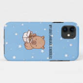 私の恋愛言語は麺類です | かわいいカピバラ iPho Case-Mate iPhoneケース (裏面(横))
