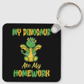 私の恐竜の食べ宿題 キーホルダー (裏面)