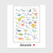 私の恐竜アルファベット シール (シート)