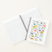 私の恐竜アルファベット ノートブック (内部)