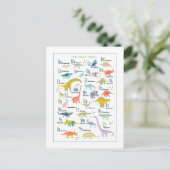 私の恐竜アルファベット ポストカード (スタンド正面)