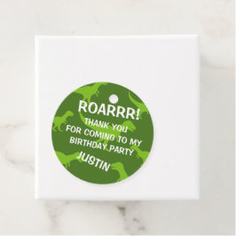 私の恐竜来誕生会ありがとう フェイバータグ