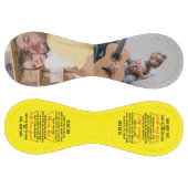 私の息子にパパまたは母の引用文&カスタム2写真 ソフトボール (パネル)