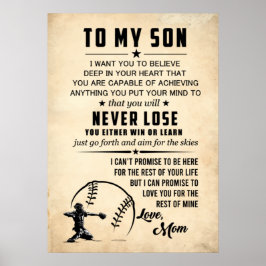 私の息子に信じ深いのハート ポスター