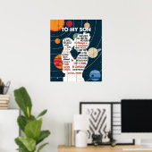 私の息子に母から ポスター (ホームオフィス)