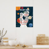 私の息子に母から ポスター (キッチン)