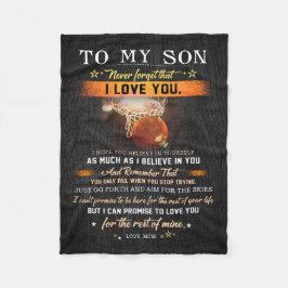 私の息子に母は決してそのバスケットボールを見つけない フリースブランケット