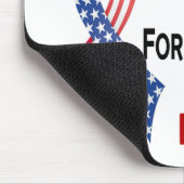 私の息子のための赤白青 マウスパッド (コーナー)