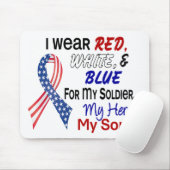 私の息子のための赤白青 マウスパッド (マウス)