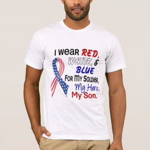 私の息子のための赤白青 Tシャツ