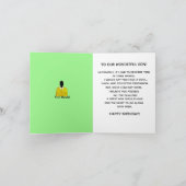 私の息子のスーツとタイのアフリカ系アメリカ人誕生日 カード (内部)