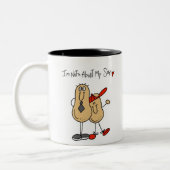 私の息子のマグについてのパパのナット ツートーンマグカップ (左)