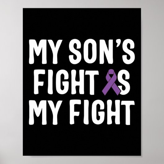 私の息子の戦いは私の戦い膵臓がん認識 ポスター (正面)