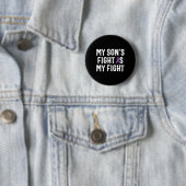 私の息子の戦いは私の戦い膵臓がん認識 缶バッジ (インサイチュ)