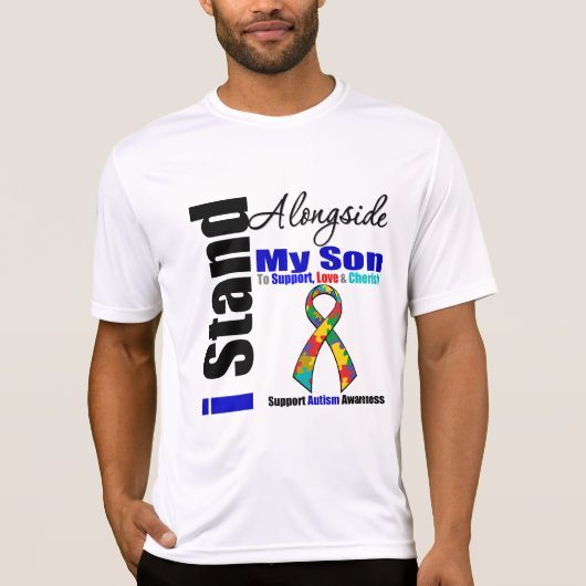 私の息子の横の自閉症Iの立場 Tシャツ (正面)