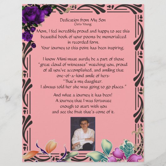 私の息子の献身オンパーソナライズされた紙桃 (正面)