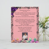 私の息子の献身オンパーソナライズされた紙桃 (スタンド正面)