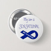 私の息子は扇情的なPin背部ボタンSPD Awarenesです 缶バッジ (正面&裏面)