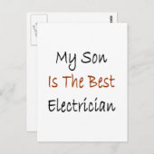 私の息子は電気工最高のです ポストカード (正面/裏面)