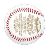 私の息子へのパパからのギフト私はあなたにパパを愛して欲しい 野球ボール (正面左)