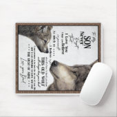 私の息子への狼は決してあなたの忘れパパギフトを愛していない マウスパッド (マウス)