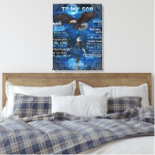 私の息子への誕生日ギフト、私の男の赤ちゃんへのギフト キャンバスプリント (インサイチュ (寝室))