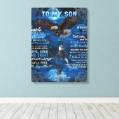 私の息子への誕生日ギフト、私の男の赤ちゃんへのギフト キャンバスプリント (インサイチュ (ウッドフロア))