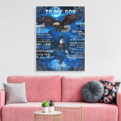 私の息子への誕生日ギフト、私の男の赤ちゃんへのギフト キャンバスプリント (インサイチュ (リビング))