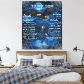 私の息子への誕生日ギフト、私の男の赤ちゃんへのギフト キャンバスプリント (インサイチュ (寝室))