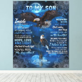 私の息子への誕生日ギフト、私の男の赤ちゃんへのギフト キャンバスプリント (インサイチュ (ウッドフロア))