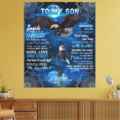 私の息子への誕生日ギフト、私の男の赤ちゃんへのギフト キャンバスプリント (インサイチュ (リビング))