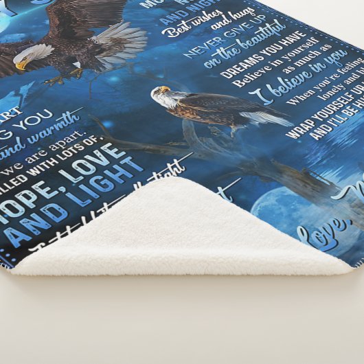 私の息子への誕生日ギフト、私の男の赤ちゃんへのギフト シェルパブランケット (3/4)