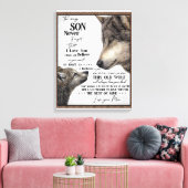 私の息子への贈り物、母と息子、息子へのラブレター キャンバスプリント (インサイチュ (リビング))