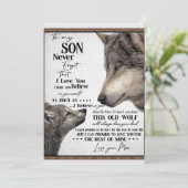 私の息子への贈り物、母と息子、息子へのラブレター シーズンカード (スタンド正面)