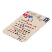 私の息子への贈り物、母と息子、息子へのラブレター マグネット (左側)