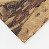 私の息子への贈り物,虎の愛好家,パパから息子への手紙 フリースブランケット (角)