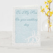 『私の息子へ』結婚のカード カード (黄色い花)